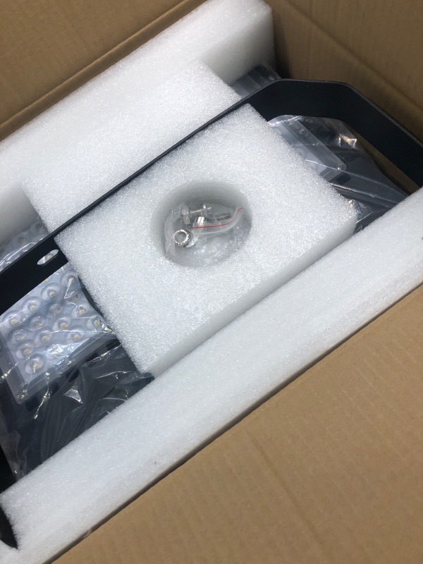 Photo 1 of Juyace 36000LM LED Stadium Lights Outdoor 1500 Watt Equivalent Wider Lighting Angle Led Flood Light 100-277V 240W 5000K Daylight Commercial Arena Light for Sports Fields and Court (3 Pieces).

