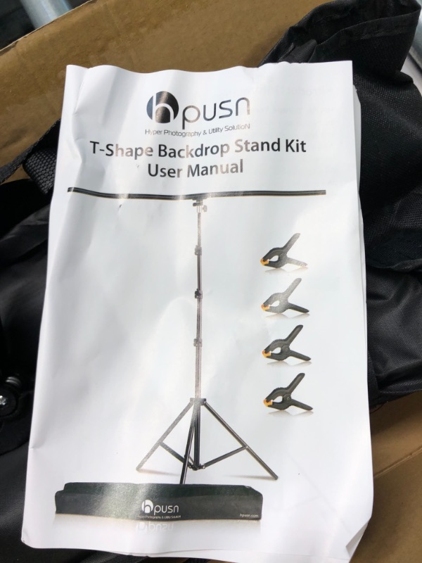 Photo 4 of Hpusn 8.5 x 5 ft Backdrop Stand: Photo Video Studio Adjustable Backdrop Stand for Parties, Wedding, Photography, Advertising Display BS01T