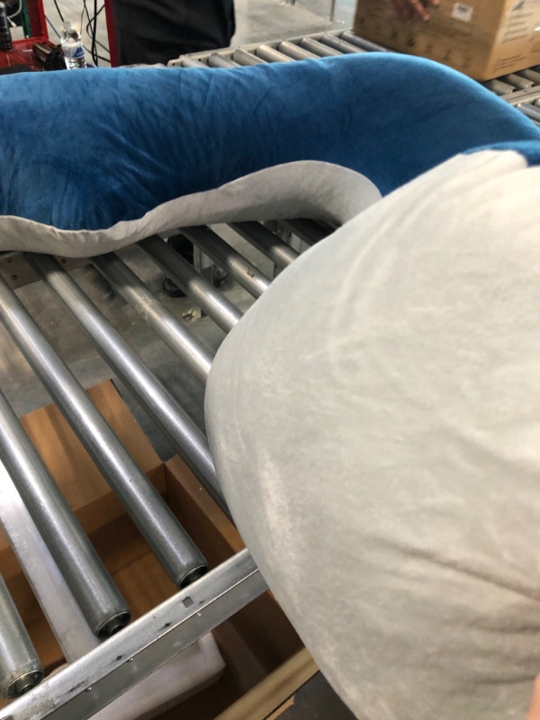 Photo 4 of 48 inch pregnancy pillow blue tone cover 