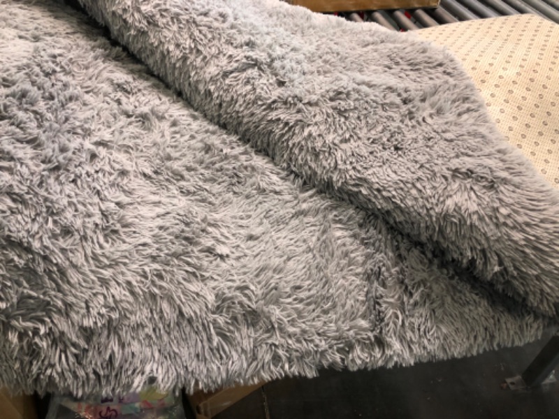 Photo 1 of APPROX 8X5.5 FEET SHAG GREY RUG FOR LIVING AREA 