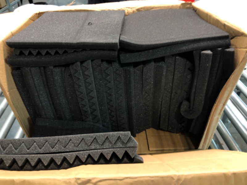 Photo 4 of 52 Pack Acoustic Panels 1 X 12 X 12 Inches - Acoustic Foam - Studio Foam Wedges - High Density Panels - Soundproof Wedges - Charcoal