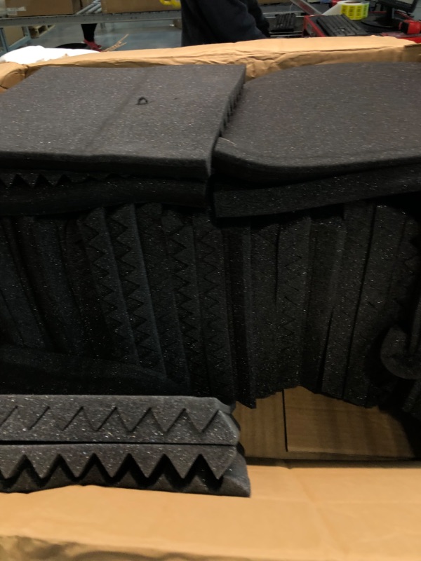 Photo 5 of 52 Pack Acoustic Panels 1 X 12 X 12 Inches - Acoustic Foam - Studio Foam Wedges - High Density Panels - Soundproof Wedges - Charcoal