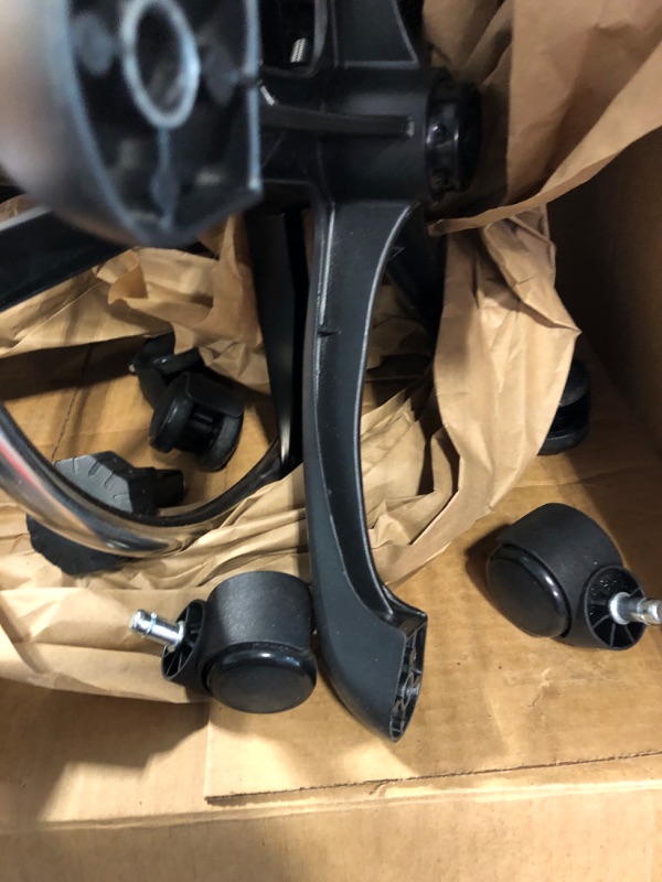 Photo 1 of BLACK SWIVEL CHAIR WITH BACK SUPPORT 