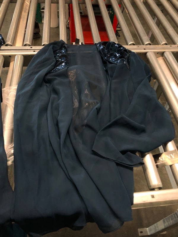 Photo 4 of S.L. Fashions Women's Plus-Size Sequin Chiffon Jacket Dress 24 Plus Mid Teal
