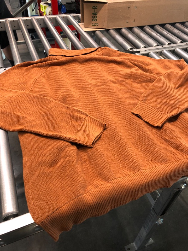 Photo 1 of WOMENS BROWN TURTLE NECK LONG SLEEVE SIZE XLARGE 
