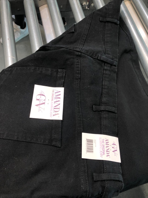 Photo 1 of Gloria Vanderbilt Women's Classic Amanda High Rise Tapered Jean Plus Size 24 Plus Black
