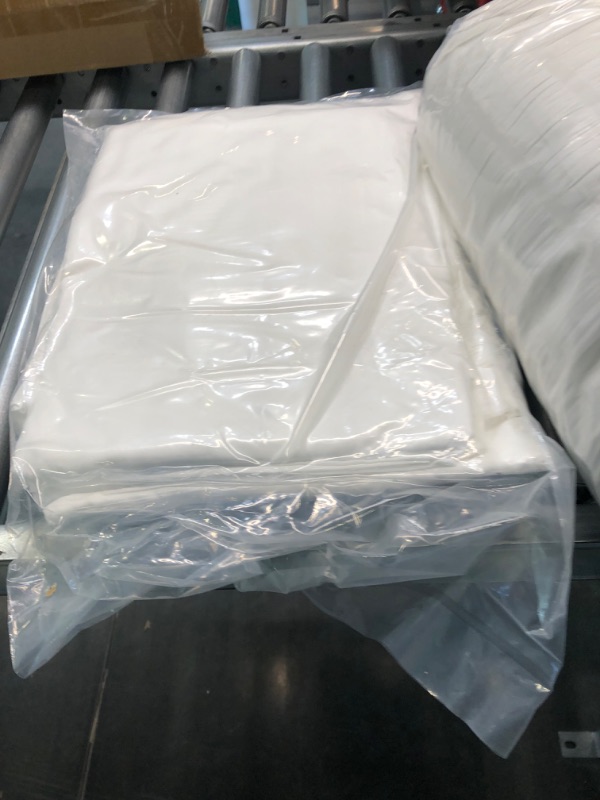 Photo 1 of CozyLux Full/Queen Bed in a Bag White Seersucker Comforter Set with Sheets 7-Pieces All Season Bedding Sets with Comforter, Pillow Sham, Flat Sheet, Fitted Sheet and Pillowcase White Queen