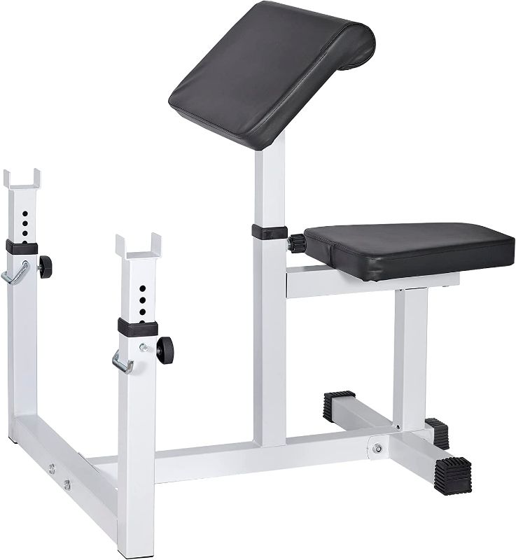 Photo 1 of ANT MARCH Preacher Curl Weight Bench Seated Arm Isolated Barbell Dumbbell Biceps Station Home Gym Max load 450lLBS (loose hardware some missing) 
