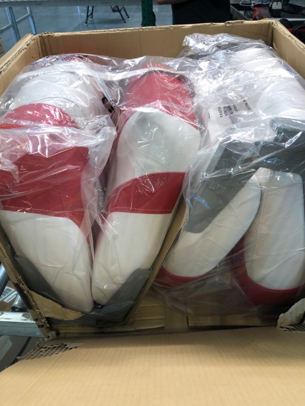 Photo 4 of Leader Accessories A Pair of Elite Low/High Back Folding Fishing Boat Seat (2 Seats) D-Red/White