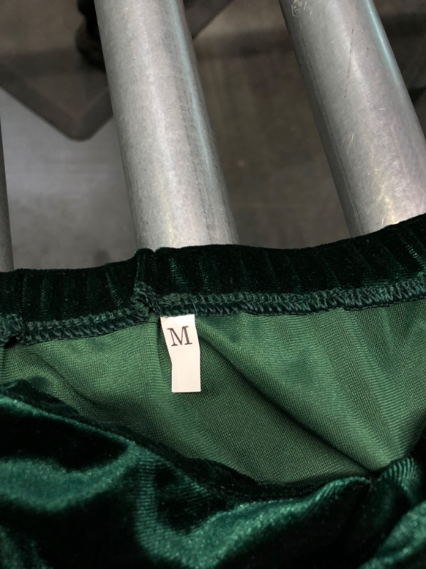 Photo 2 of womens green velvet long sleeve dress size medium 