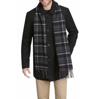 Photo 1 of Dockers Men's Weston Wool Blend Scarf Coat -- LARGE 
