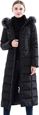 Photo 1 of Obosoyo Women's Hooded Thickened Long Down Jacket Maxi Down Parka Puffer Coat --- 3XL