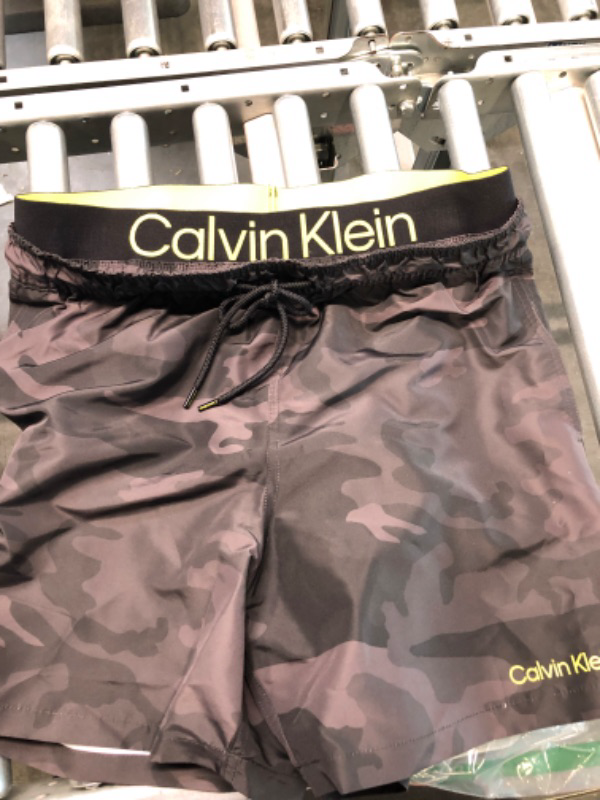 Photo 3 of Calvin Klein Men's Standard Uv Protected Quick Dry Swim Trunk--LARGE