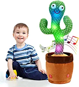 Photo 1 of Dancing Cactus Baby Toys 6 to 12 Months, Talking Cactus Toys for 1 Year Old Boy Gifts Repeats What You Say Tummy Time Toys Learning Light Up Infant Toys for Toddlers 1 2 3 Birthday Gift