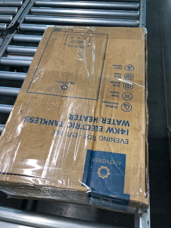 Photo 2 of Airthereal Electric Tankless Water Heater 14kW, 240Volts - Endless On-Demand Hot Water - Self Modulates to Save Energy Use - Small Enough to Install Anywhere - for 1 Shower, Evening Tide series