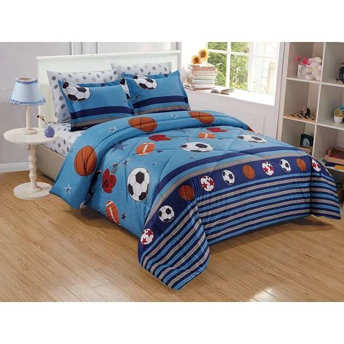 Photo 1 of Team Sports Microfiber 6 Piece Toddler Bedding Set