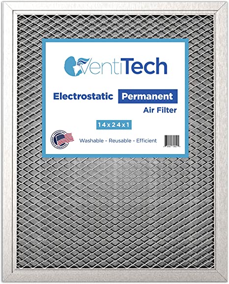 Photo 1 of Venti Tech 14x24x1 Washable Electrostatic Air Filter. Reusable HVAC & Furnace Air Filter