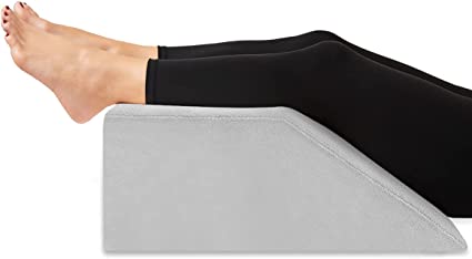 Photo 1 of Leg Elevation Pillow with Cooling Gel Memory Foam Top, Post Surgery Leg Rest Pillow High Density Foam Bed Wedge Pillow for Leg & Back Support and Pregnancy - Relieves Knee, Hip and Lower Back Pain