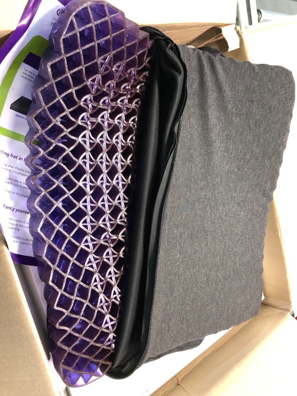 Photo 4 of Purple Royal Seat Cushion - Seat Cushion for The Car Or Office Chair - Temperature Neutral Grid