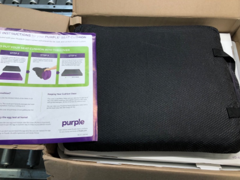 Photo 3 of Purple Royal Seat Cushion - Seat Cushion for The Car Or Office Chair - Temperature Neutral Grid