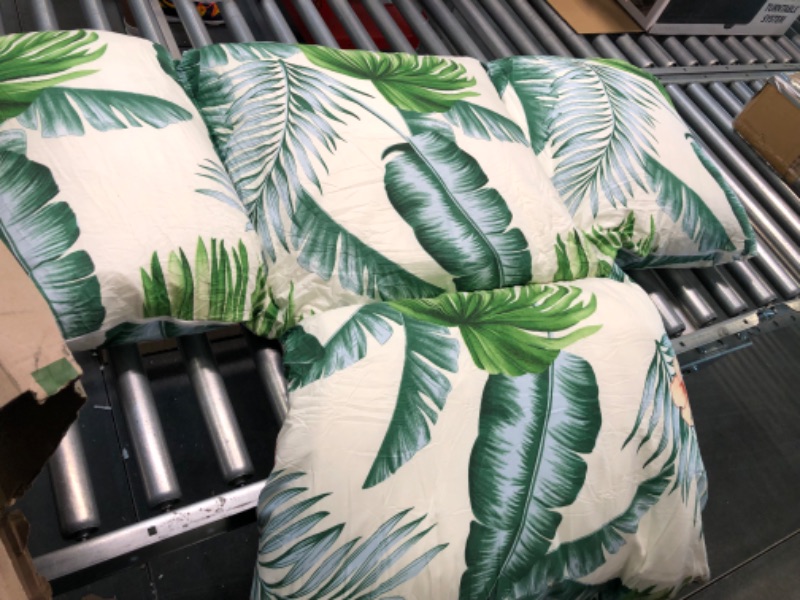 Photo 1 of 2 piece foldable outdoor tropical seat cushion