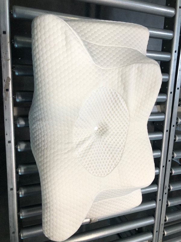 Photo 1 of Emircey Adjustable Neck Pillows for Pain Relief Sleeping, Hollow Contour Pillow Ergonomic Plus, Odorless Cervical Memory Foam Pillows, Orthopedic Bed Pillow Support for Side Back Stomach Sleeper