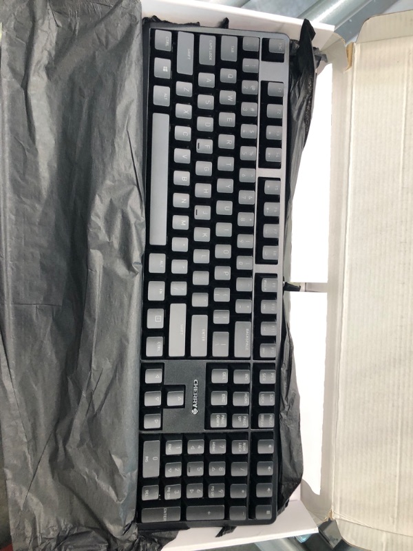 Photo 3 of Cherry MX RGB Mechanical Keyboard with MX Red Silent Gold-Crosspoint Key switches for typists, Programmers, Creator, Coder, Work in The Office or at Home G80-3000N RGB (Full Size)