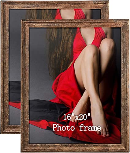 Photo 1 of Artsay 16x20 Poster Picture Frames Rustic Photo Frame 16 x 20 Set, Wall Hanging, 2 Pack