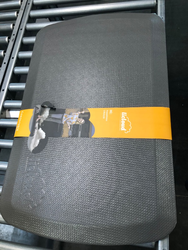 Photo 1 of Licloud Anti Fatigue Comfort Floor Mat 20"x32"x3/4" Professional Grade Quality Perfect for Standing Desks, Kitchens, and Laundry - Relieve Feet, Knees, and Back Pain(Black)