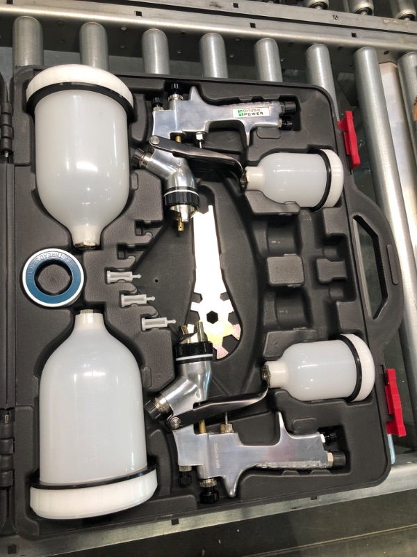 Photo 3 of DP Dynamic Power HVLP and Standard Gravity Feed Spray Gun Kit ((1) HVLP Spray Gun and (1) Conventional Spray gun)