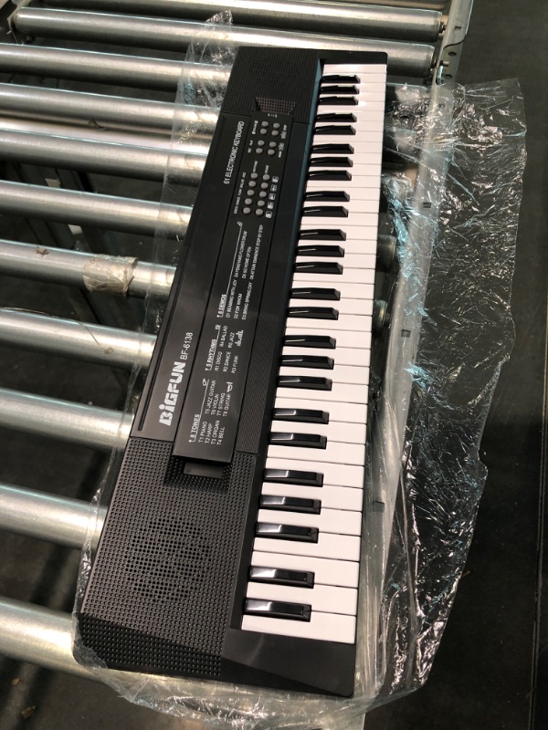 Photo 3 of BigFun Keyboard Piano 61 Key, Portable Electronic Kids Keyboard Piano Educational Toy,Black(BF-6138)