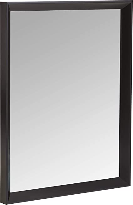 Photo 1 of Amazon Basics Rectangular Wall Mirror 16" x 20" - Peaked Trim, Black