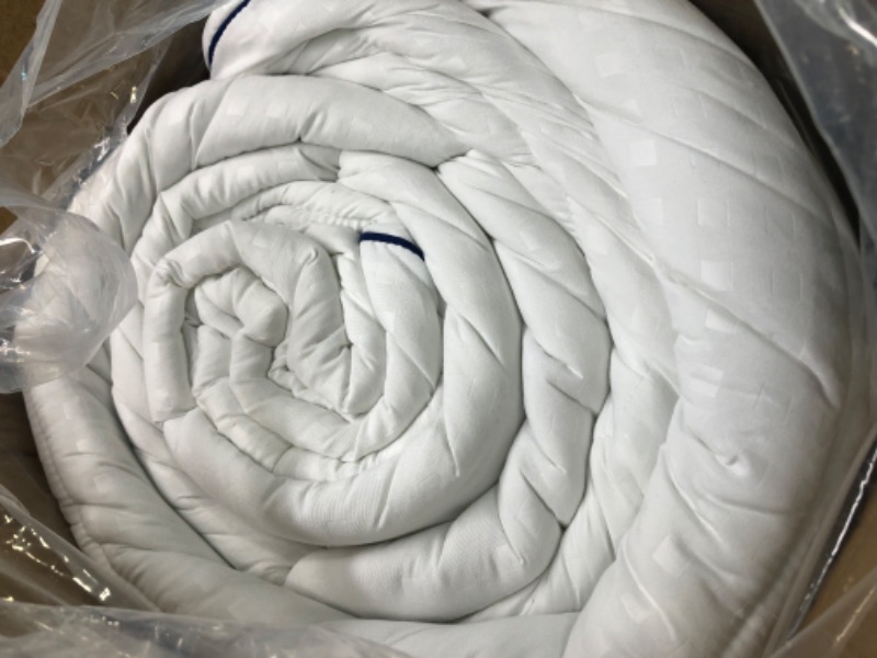 Photo 4 of California King Mattress Pad Topper - Extra Thick Quilted Fitted Mattress Protector Pillow Cotton Top with 21" Deep Pocket for 8-24 inches Mattress,Soft and Breathable Bed Topper Cover