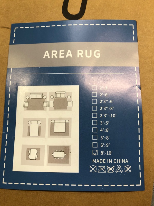 Photo 6 of 8*10 area rug blue 