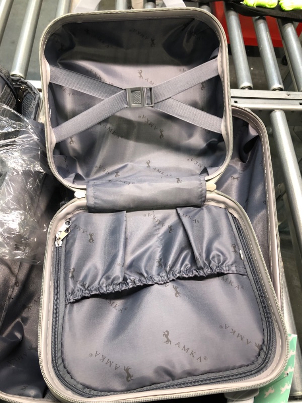 Photo 1 of Gem 2-Piece Rose Gold Carry-On Spinner Cosmetic Suitcase