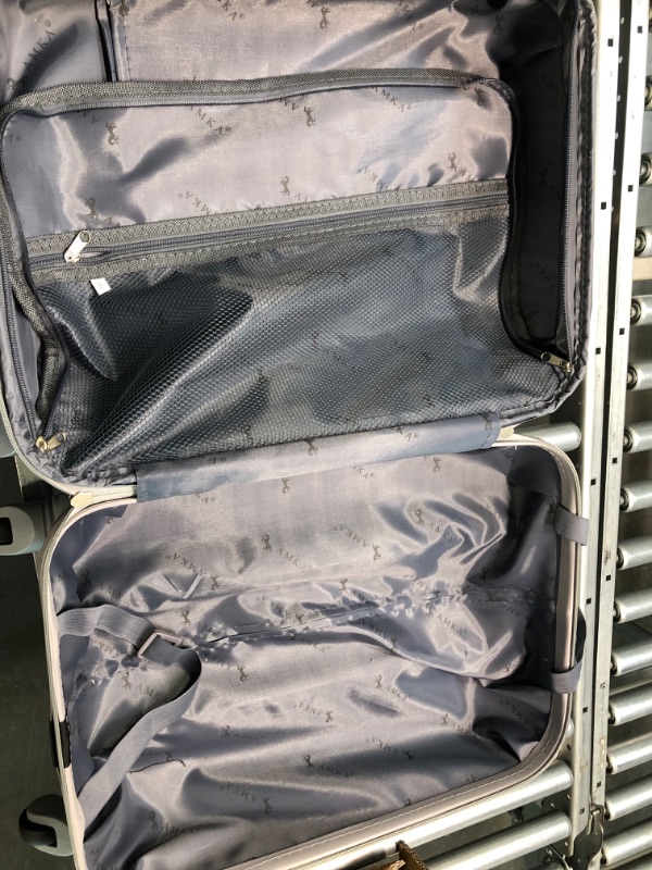 Photo 1 of Gem 2-Piece Rose Gold Carry-On Spinner Cosmetic Suitcase