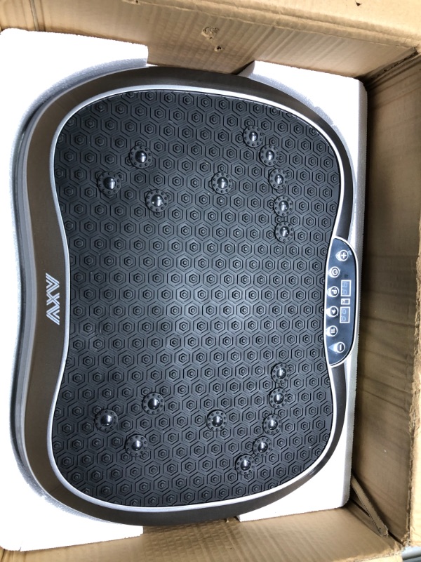 Photo 6 of AXV Vibration Plate Exercise Machine Whole Body Workout Vibrate Fitness Platform Lymphatic Drainage Machine for Weight Loss Shaping Toning Wellness Home Gyms Workout MINI-GRAY