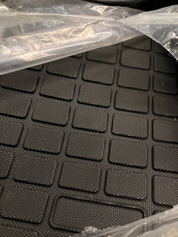 Photo 7 of SUPER LINER All Weather Floor Mats for Tesla Model Y 5-Seat 2021 2022 2023 Custom Fit TPE Car Floor Mats Cargo Liner Rear Cargo Tray Trunk Interior Accessories (Does NOT fit 7-Seat)