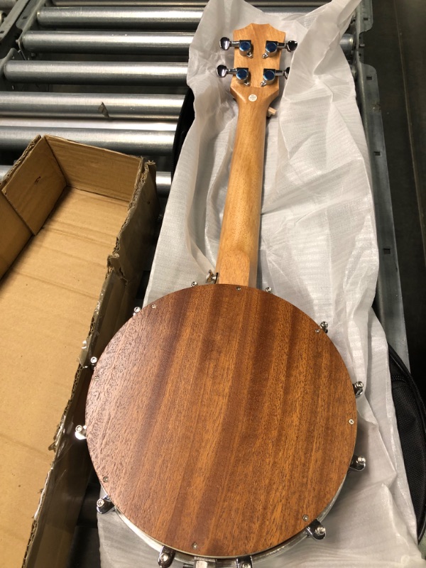 Photo 6 of Kmise, 4, Banjo Ukulele, Concert Size 23 Inch (with Bag Tuner Strap Strings Pickup)