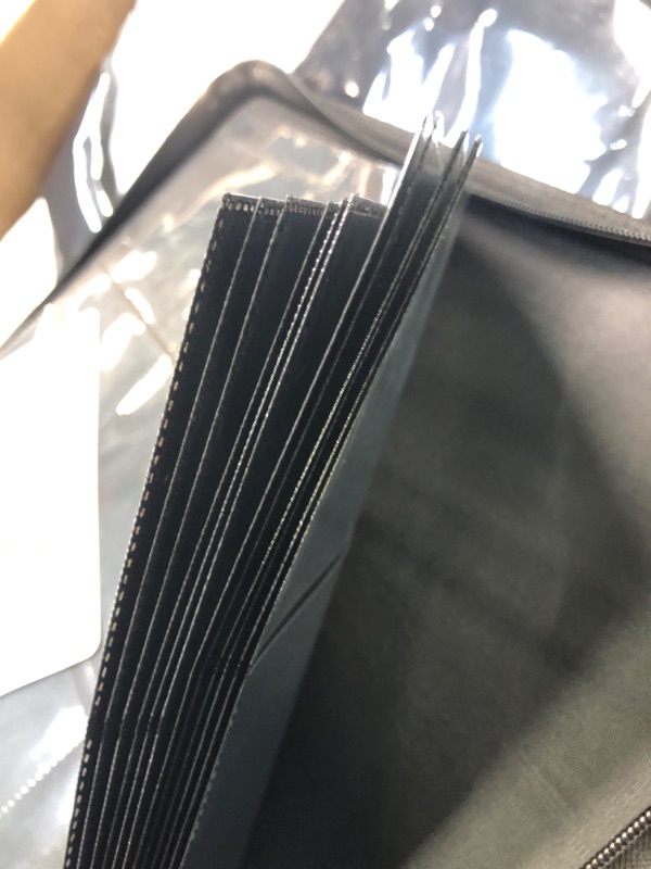 Photo 5 of TopDeck TopLoader Binder | Holds 200+ Toploaders Hard Cases | 9 Pocket Trading Cards Album | Long Term Storage Binder | Side Load Sleeves | Pokemon/MTG/Yugioh/TCG Folder | Trading & Sports Holder Black