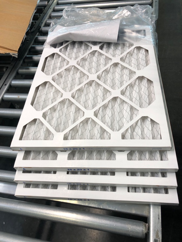 Photo 4 of BNX 16x20x1 MERV 13 Air Filter 4 Pack - MADE IN USA - Electrostatic Pleated Air Conditioner HVAC AC Furnace Filters - Removes Pollen, Mold, Bacteria, Smoke 16x20x1 4-Pack