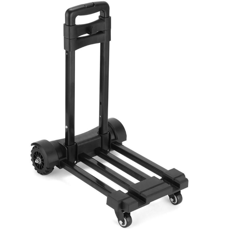 Photo 1 of Folding Hand Truck 4-Wheel 360° Rotate 155lbs Aluminum Heavy Duty Luggage Cart