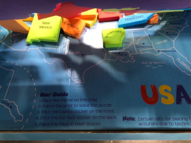 Photo 4 of Imagimake: Mapology USA with Capitals- Learn USA States Along with Their Capitals and Fun Facts- Fun Jigsaw Puzzle- Educational Toy for Kids Above 5 Years