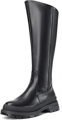 Photo 1 of DREAM PAIRS Women's Knee-High Boots, Comfortable Chunky Platform Side Zip Lug Sole Boots For Women size 10