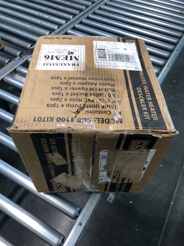 Photo 2 of 6699 Tankless Heater Descaling Flush Kit Includes Submersible Water Pump with Adapters 2.5 Gallons Pail with Bucket Lid Opener and Two 3/4" GHT X 6FT PVC Rubber Black Hoses Easy Installation to Clean