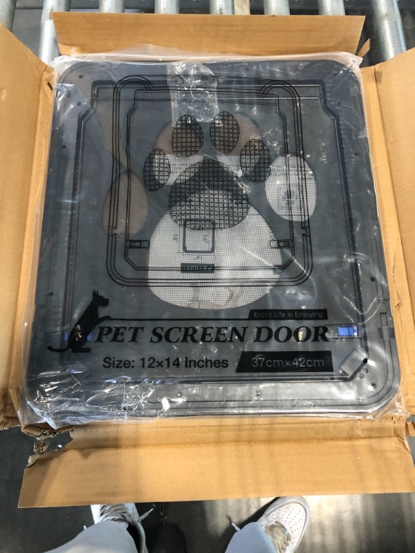 Photo 3 of Ownpets Dog Screen Door, Inside Door Flap 12x14x0.4 inch, Lockable Pet Screen Door, Magnetic Self-Closing Screen Door with Locking Function, Sturdy