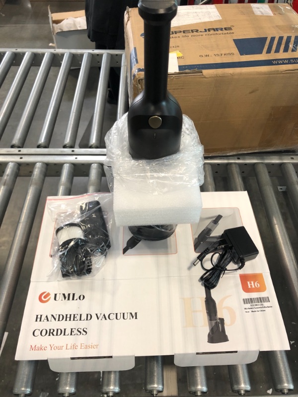 Photo 1 of Handheld Vacuum Cordless, Rechargeable Car Vacuum Cleaner with 30 Mins Runtime, Mini Hand Vacuum with 10000 Pa Powerful Suction, Portable Hand Held Vacuum for Car Pet Hair Hardwood Floor Home, UMLo H6 (Black)
