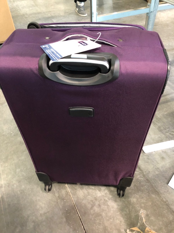 Photo 5 of Coolife Luggage 3 Piece Set Suitcase Spinner Softshell lightweight (purple+sliver)