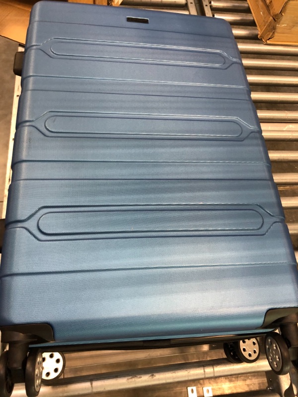 Photo 1 of FOCHIER F 3 Piece Expandable Luggage Set with TSA Lock, Hardside Rolling Suitcase Set with 4 Spinner Wheels for Women Man, 20 24 28 Inch Deep Blue