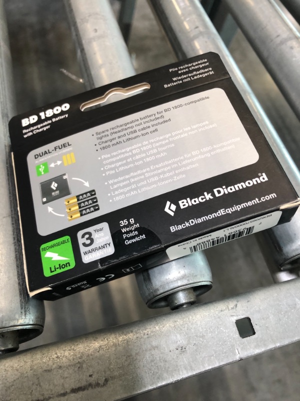 Photo 1 of Black Diamond 1800 Battery and Charger, No Color, One Size